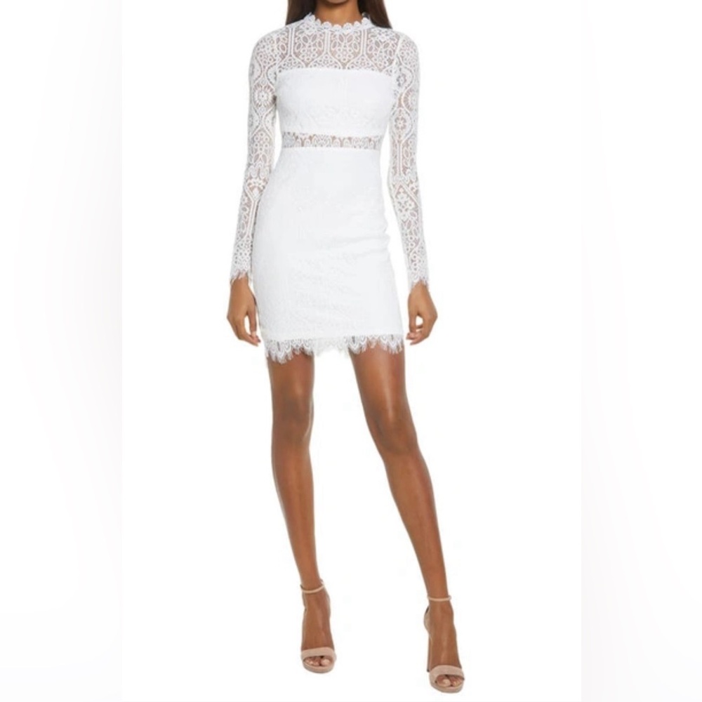 Appetite for Seduction White Lace Long Sleeve